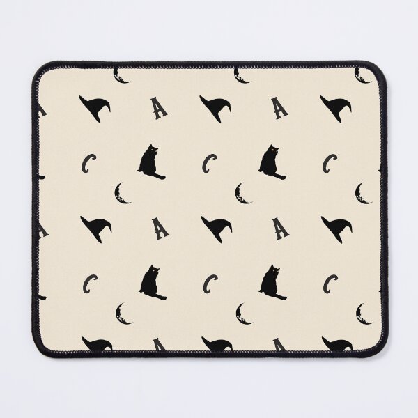Item preview, Amanda Cadabra Witchy Tile Pattern – Cat, Moon & Hat Design designed and sold by Amanda-Cadabra.