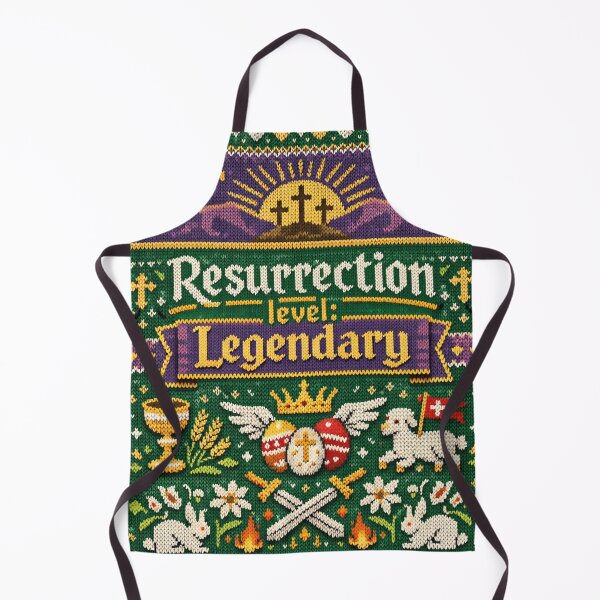 Item preview, Resurrection Level Legendary Funny Easter Saying Knitting Pattern designed and sold by Mauswohn.