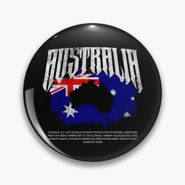 Item preview, Australia Flag Map designed and sold by Ruinn Store.