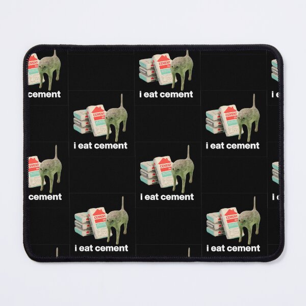 Item preview, I Eat Cement Cat | Chaotic Funny Cat Meme | Absurd Humor Design designed and sold by flowerpower999.