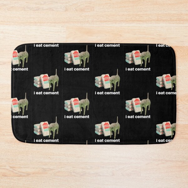 Item preview, I Eat Cement Cat | Chaotic Funny Cat Meme | Absurd Humor Design designed and sold by flowerpower999.