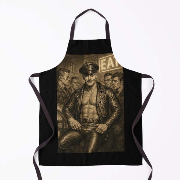 Item preview, Let's Eat - Vintage Gay Leather Legends Diner Knights Series Leder Pride Tom of Finland Tribute Graphic Design designed and sold by ItsAKinkThing.