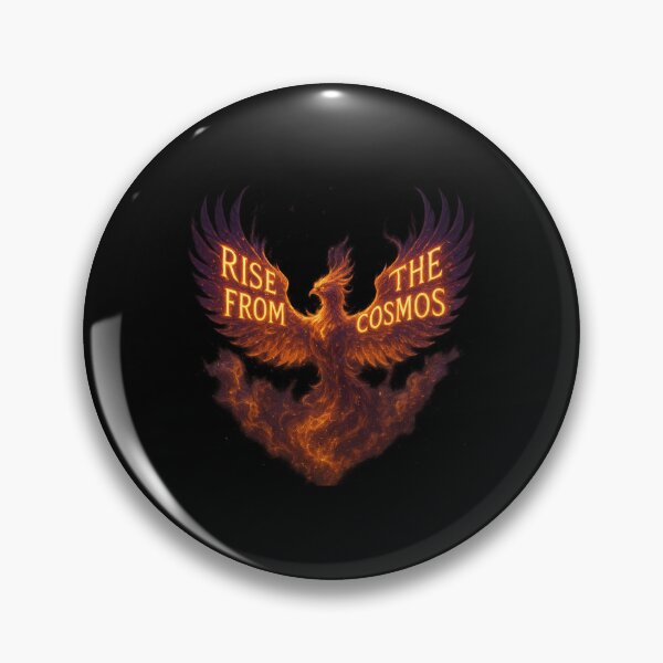 Item preview, Rise From The Cosmos - Fiery Phoenix Nebula Art designed and sold by MKreative Studio.