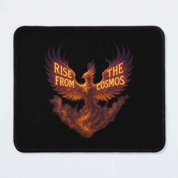 Item preview, Rise From The Cosmos - Fiery Phoenix Nebula Art designed and sold by MKreative Studio.