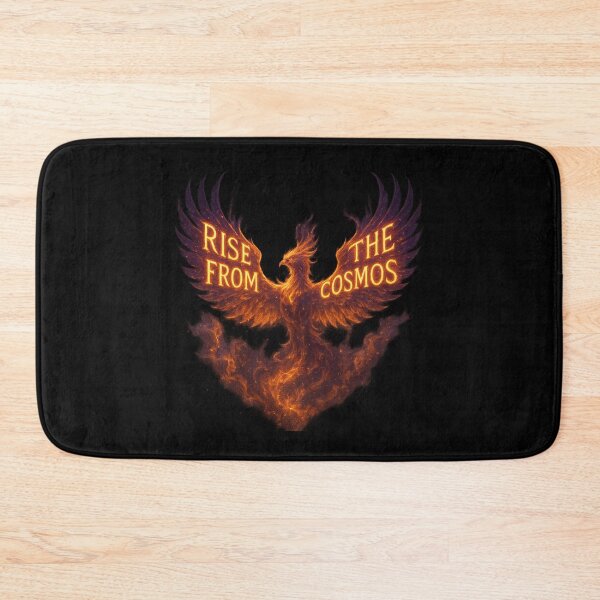 Item preview, Rise From The Cosmos - Fiery Phoenix Nebula Art designed and sold by MKreative Studio.