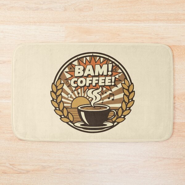 Item preview, Bam Coffee Retro Sunrise Badge designed and sold by PragmaticP.