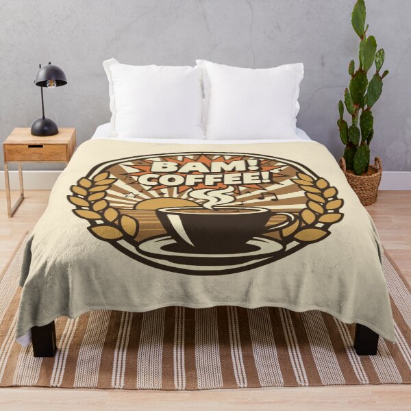 Item preview, Bam Coffee Retro Sunrise Badge designed and sold by PragmaticP.