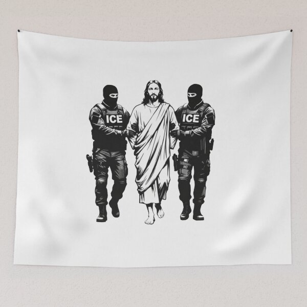 Item preview, Jesus Arrested By ICE designed and sold by hazelmarshall.