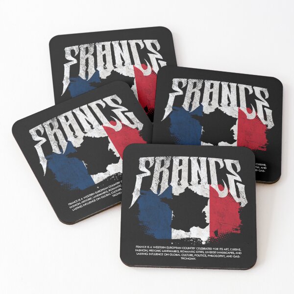 Item preview, France Flag Map designed and sold by Ruinn Store.