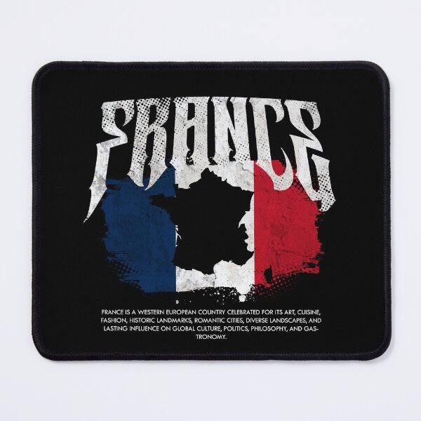 Item preview, France Flag Map designed and sold by Ruinn Store.