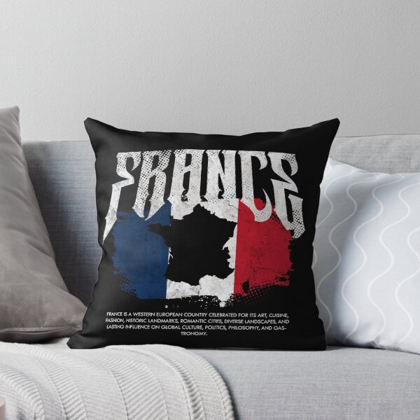 Item preview, France Flag Map designed and sold by Ruinn Store.