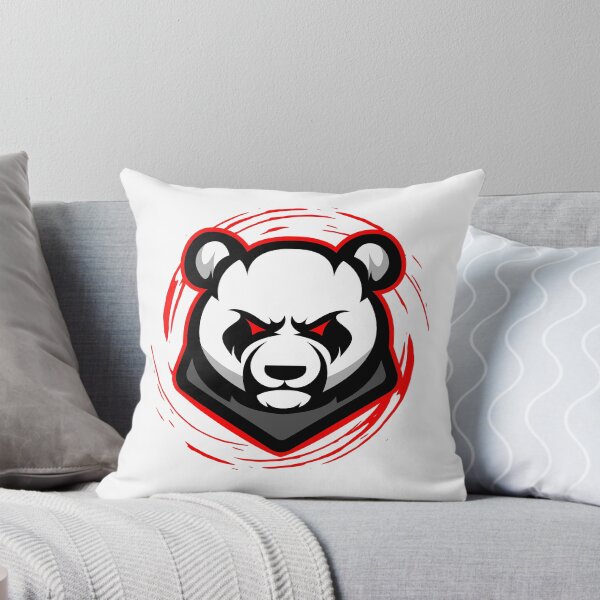 Item preview, Angry Panda Mascot Logo — Gaming Panda Head Red Black Esports Animal Design designed and sold by Punjabink.