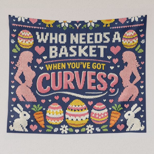 Item preview, Who Needs A Basket Funny Saying Knitting Pattern designed and sold by Mauswohn.