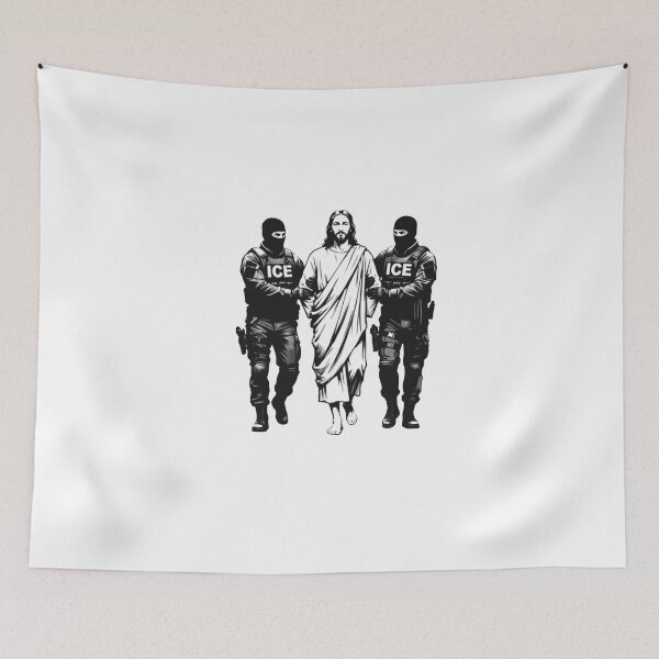 Item preview, Jesus Arrested By ICE  designed and sold by crystalthurmond.