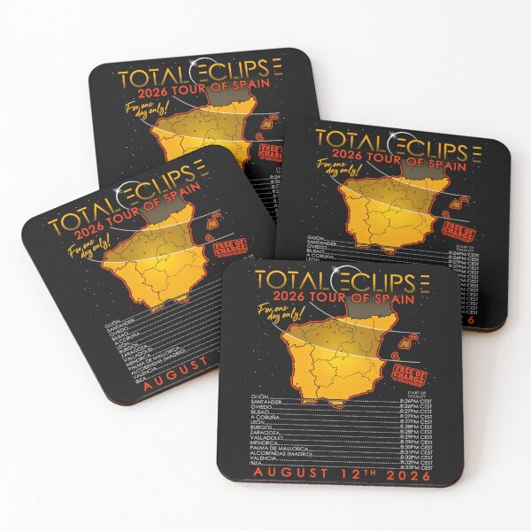 Item preview, Total Eclipse 2026 Tour Of Spain August 12Th 2026 designed and sold by Nii-001nj.