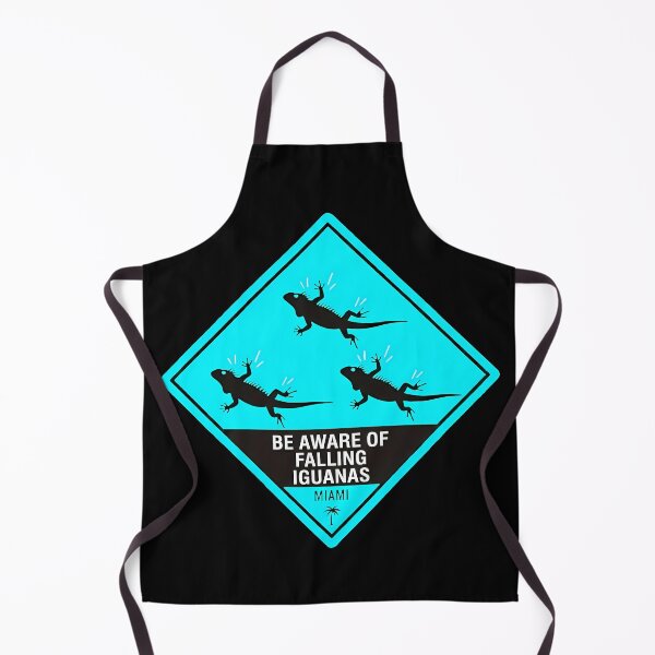 Item preview, Be Aware Of Falling Iguanas designed and sold by Funny Vintage Stickers And T-Shirts.