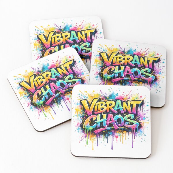 Item preview, Vibrant Chaos Graffiti T-Shirt – Colorful Street Art Typography designed and sold by etuvibes.