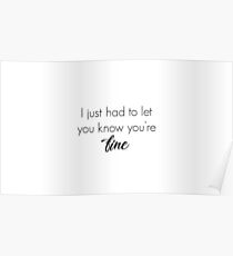 Mine lyrics Poster