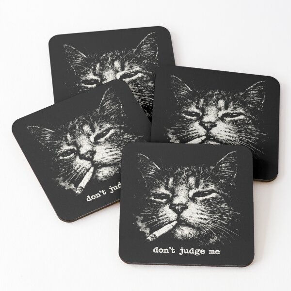 Item preview, Don't Judge me Cat Meme designed and sold by Gamify Store.