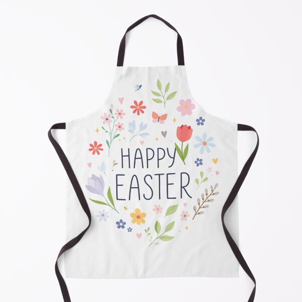 Item preview, Happy Easter Floral Design - Cute Spring Flowers and Butterflies Pastel Illustration designed and sold by TTStudio.