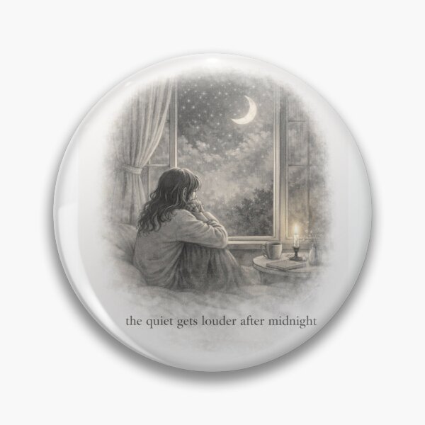 Item preview, The Quiet Gets Louder After Midnight designed and sold by ByKubraArt.