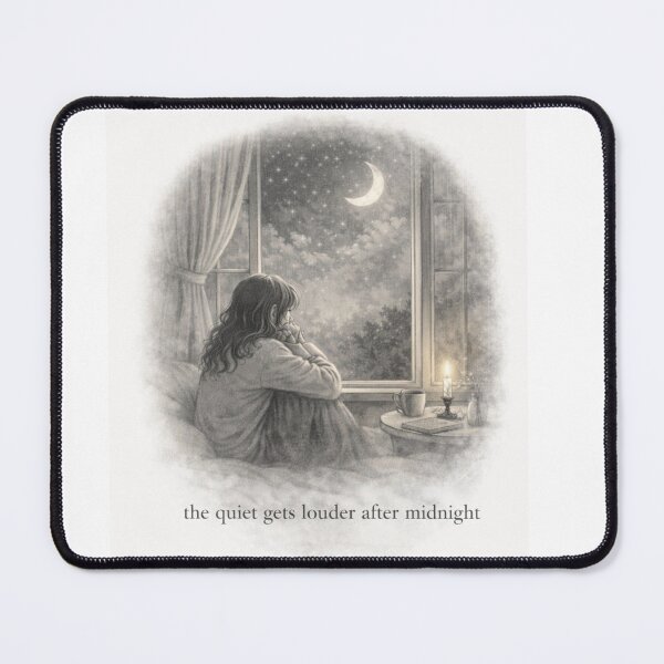 Item preview, The Quiet Gets Louder After Midnight designed and sold by ByKubraArt.