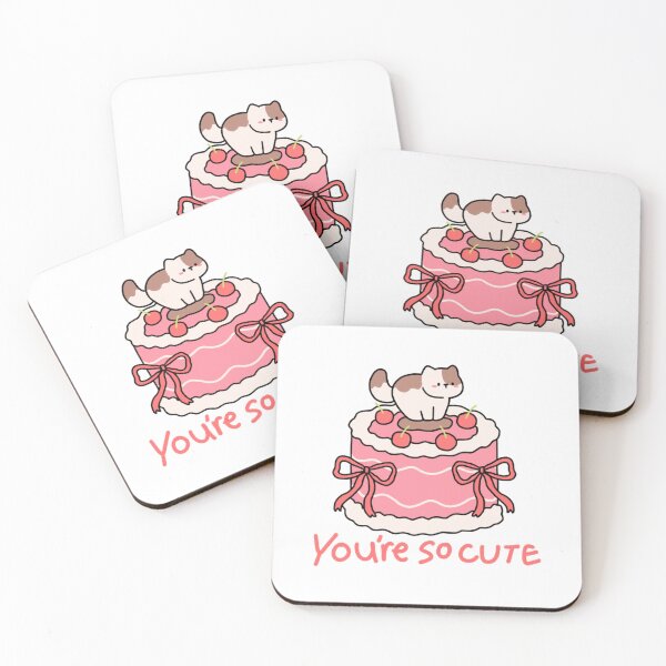 Item preview, Sweetest Celebration: Adorable Kitten Atop a Pink Birthday Cake designed and sold by ThePrintPig.