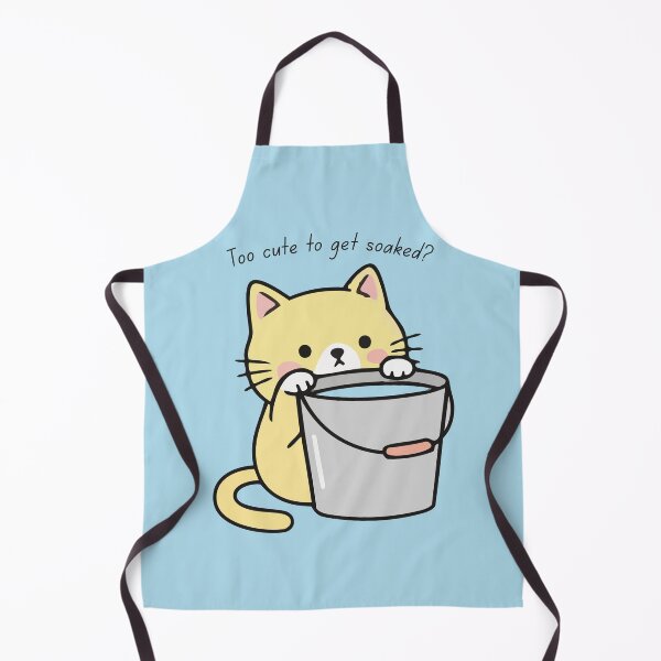 Item preview, Too Cute to Get Soaked? – Adorable Kawaii Cat Illustration designed and sold by CHANCHANAI.