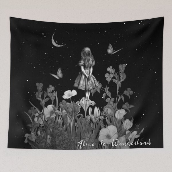 Item preview, Alice In Wonderland - Wondering Starry Night designed and sold by maryedenoa.