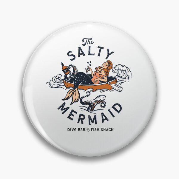 Item preview, The Salty Mermaid Dive Bar & Salty Fish Shack Vintage Pinup designed and sold by clarabersetart.