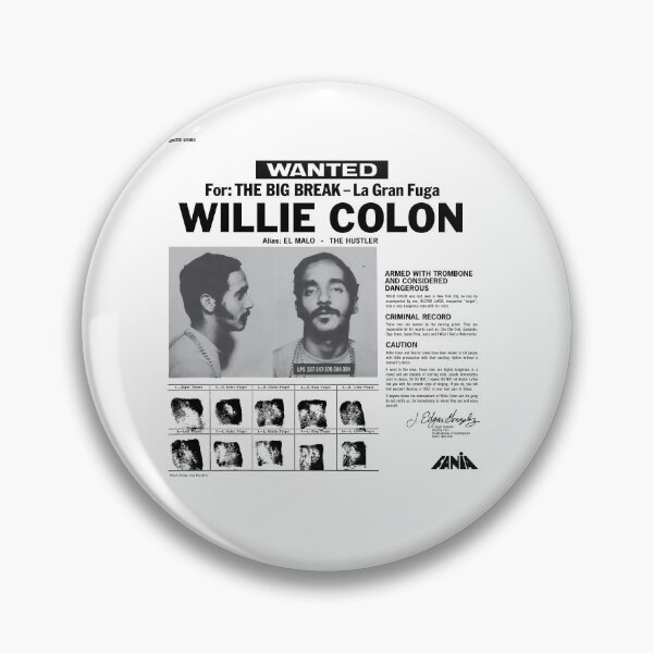 Item preview, Willie Colon Wanted Vintage 80s Graphic designed and sold by clarabersetart.