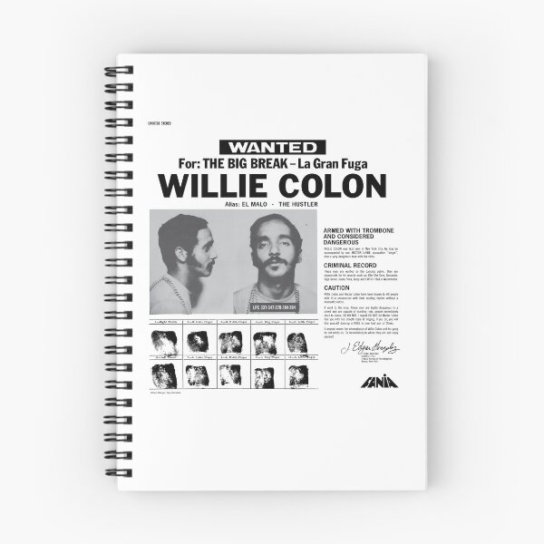 Item preview, Willie Colon Wanted Vintage 80s Graphic designed and sold by clarabersetart.