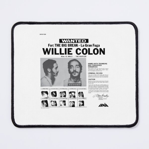 Item preview, Willie Colon Wanted Vintage 80s Graphic designed and sold by clarabersetart.