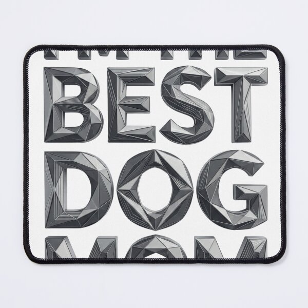 Item preview, Geometric Best Dog Mom Typography Art - Modern Mother's Day Quote designed and sold by Line & Shade.