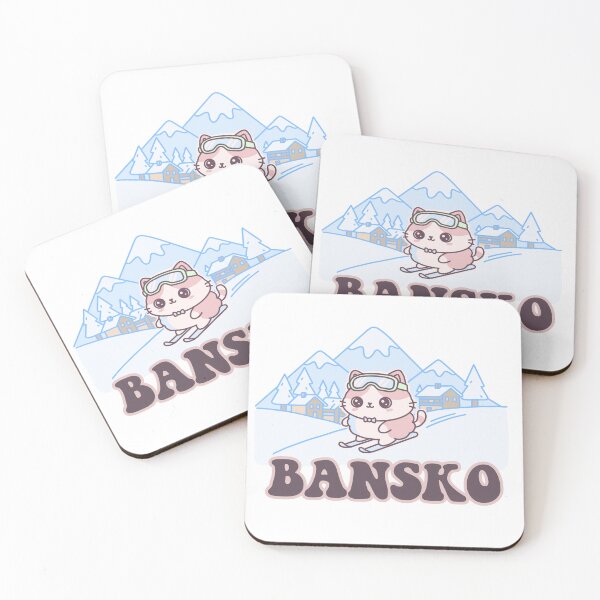Item preview, Bansko Ski Cat Cute – Kawaii Winter Skiing Kitty designed and sold by cimong.