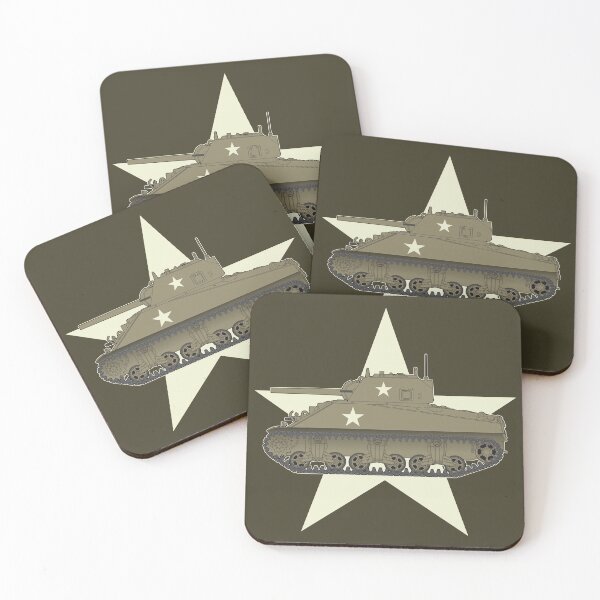 Item preview, For WWII history buffs: M4A2 Sherman tank artwork designed and sold by FAawRay.