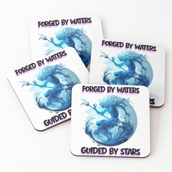 Item preview, Aquarius Water God Ocean Warrior Zodiac Design | Cosmic Sea King Astrology Aesthetic T-Shirt, Hoodie & Sticker designed and sold by Cosmic Zodiac Studio.