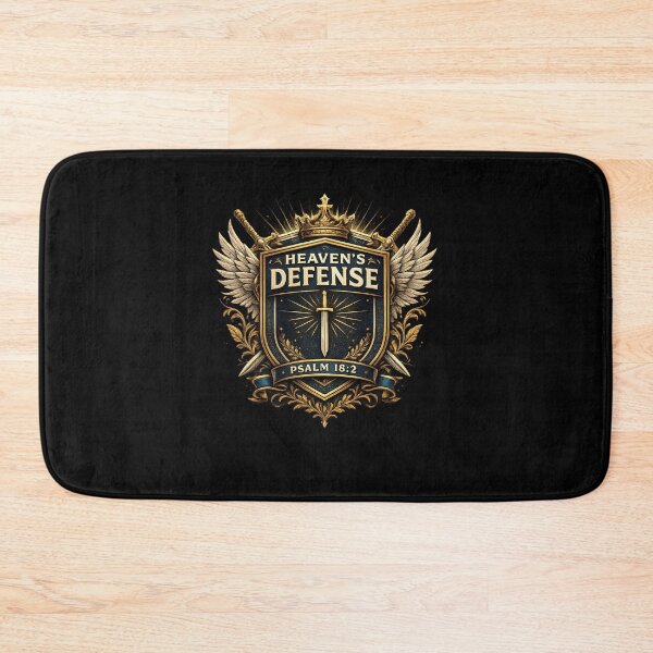 Item preview, Heaven’s Defense Psalm 18:2 – Faith Shield Christian Statement designed and sold by astersgraphics.