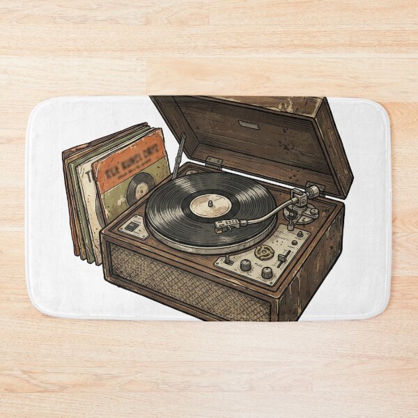Item preview, Retro Vinyl Record Player Nostalgia designed and sold by pictranoosa.