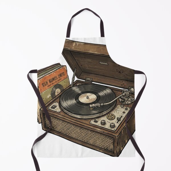 Item preview, Retro Vinyl Record Player Nostalgia designed and sold by pictranoosa.