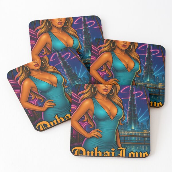 Item preview, Dubai Love: Neon Nights & Desert Luxury designed and sold by DyfunctionalTee.