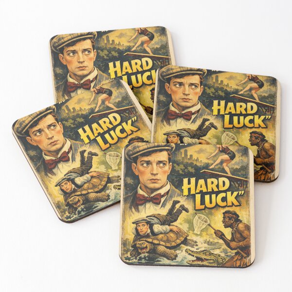 Item preview, Buster Keaton Hard Luck Silent film classic designed and sold by Mauswohn.