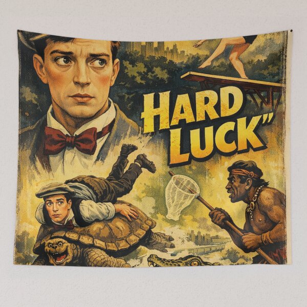 Item preview, Buster Keaton Hard Luck Silent film classic designed and sold by Mauswohn.