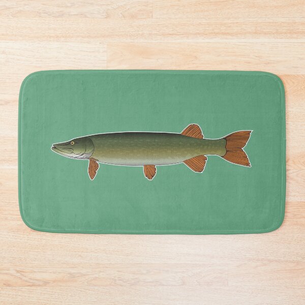 Item preview, Minimalist pike fish vector art in vibrant colors designed and sold by FAawRay.