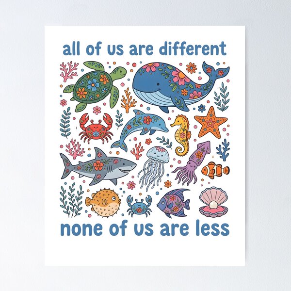 Item preview, All of Us Are Different None of Us Are Less designed and sold by Szekeresrenato.