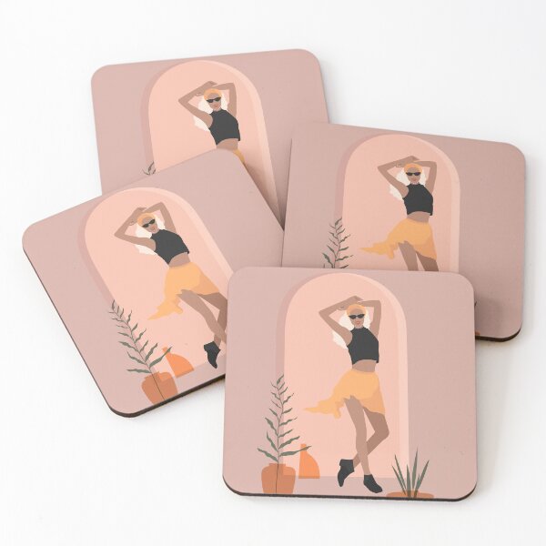 Item preview, Elegant woman in a sunny, minimalist pose designed and sold by paulrommer.