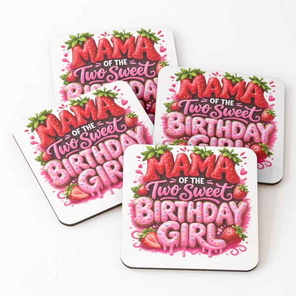 Item preview, Cute Mama Of Two Sweet Birthday Celebration Mom designed and sold by Pawsome Quotes.