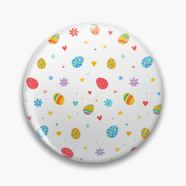 Item preview, Colorful Easter Eggs Pattern - Cute Spring Eggs, Flowers and Hearts Design designed and sold by TTStudio.