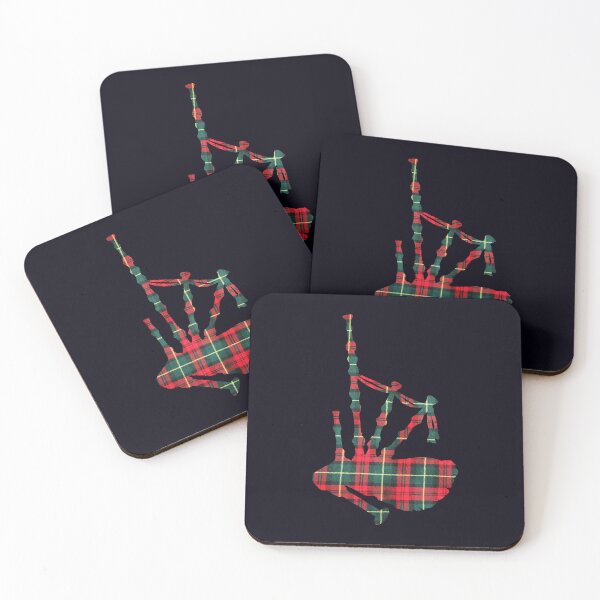 Item preview, Pipes in a Old Country Tartan designed and sold by Murph's Images.
