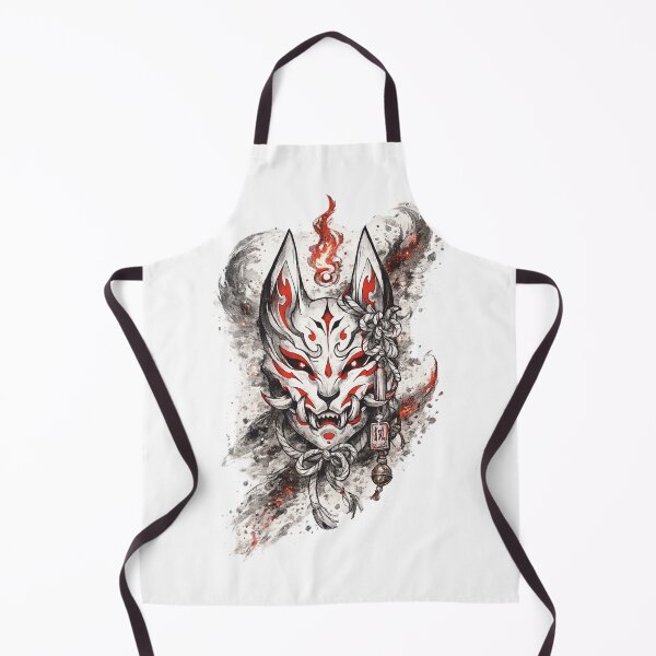 Item preview, Kitsune Demon Art | Japanese Fox Spirit | Yokai Illustration designed and sold by SergeyDigital.